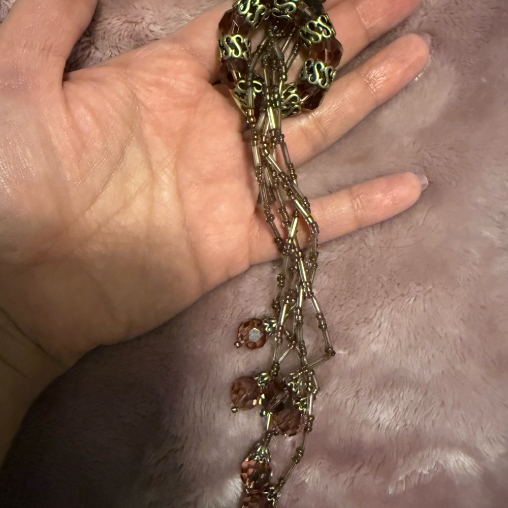 Jewelry Bundle Gold-Tone Rectangular Crystal Hoop… - image 8